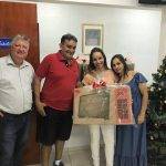 Paciente volta ao hospital em Limeira, SP, para fazer doação de 05 tvs de LED
