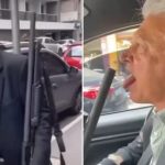 Polícia Civil apreende espingarda e revólver de empresário que aparece em vídeos lambendo e mostrando armas em carro e em rua de SP