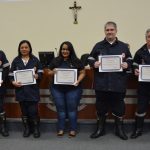 Colaboradores do SAMU recebem homenagem na Câmara Municipal de Araras, SP